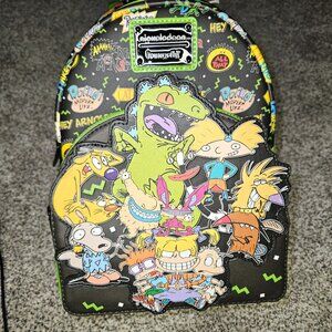 Loungefly Retro Nickelodeon Rare Rugrats Cat Dog All That Mini Backpack